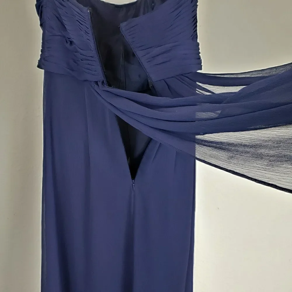 Vineyard collection navy bridesmaid dress